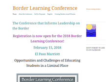 Tablet Screenshot of borderlearningconference.org